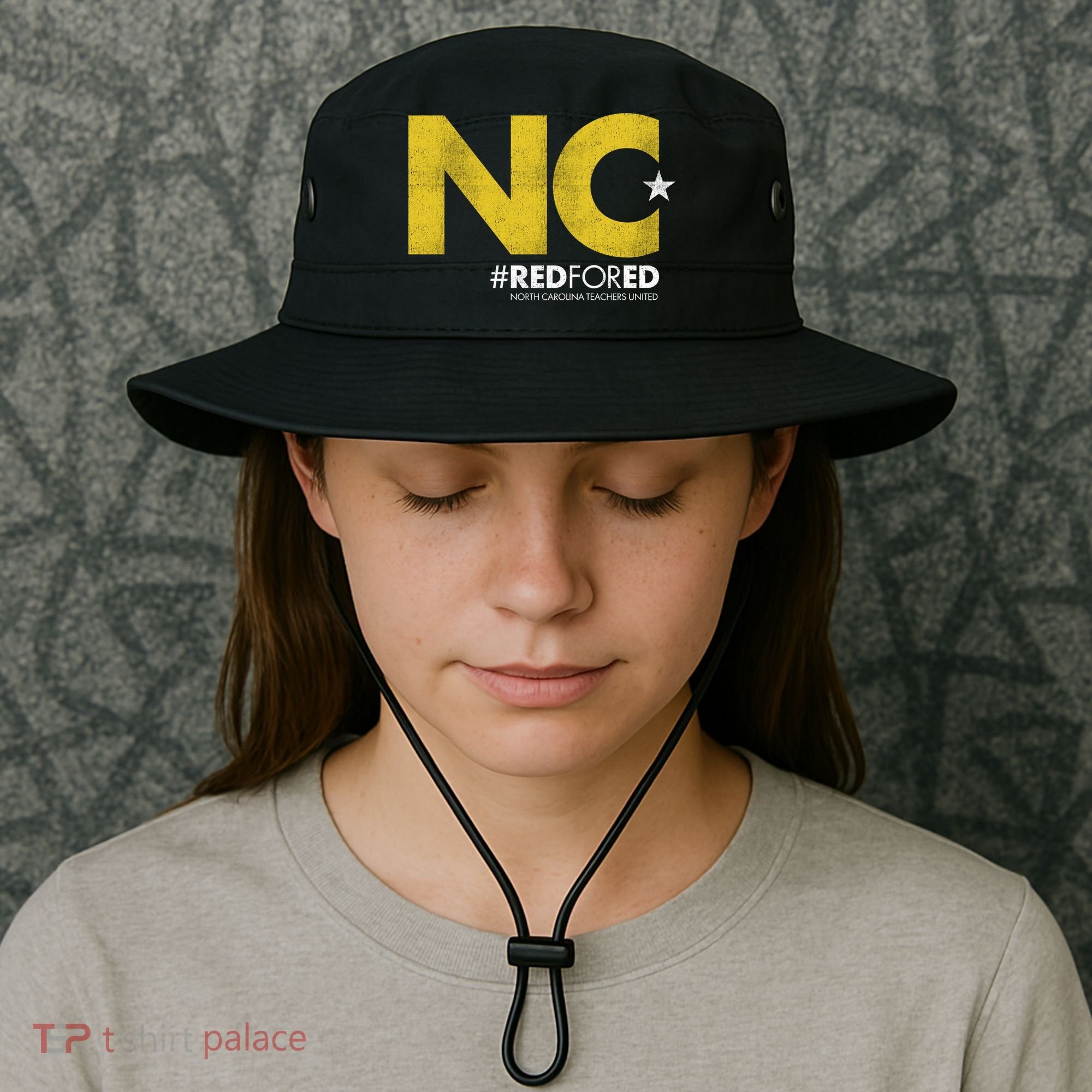 NC Star Red For Ed North Carolina Bucket Hat
