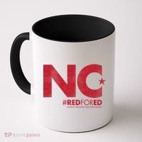 NC Star Red For Ed North Carolina Coffee Mug thumb 0