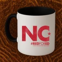 NC Star Red For Ed North Carolina Coffee Mug thumb 2