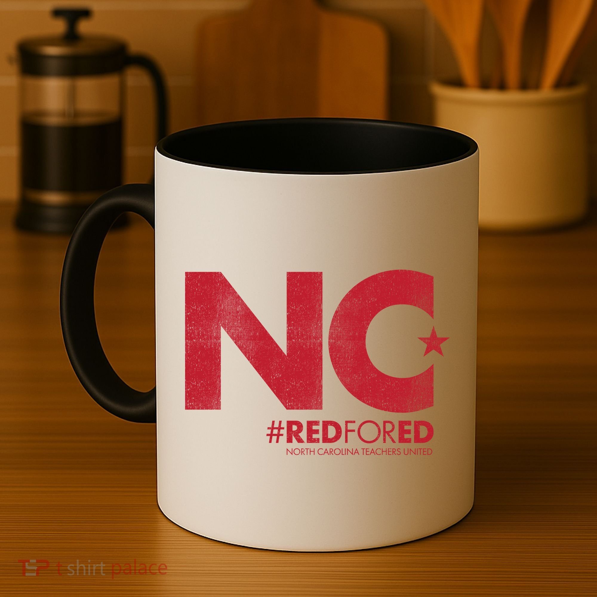 NC Star Red For Ed North Carolina Coffee Mug