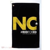 NC Star Red For Ed North Carolina Golf Towel thumb 0