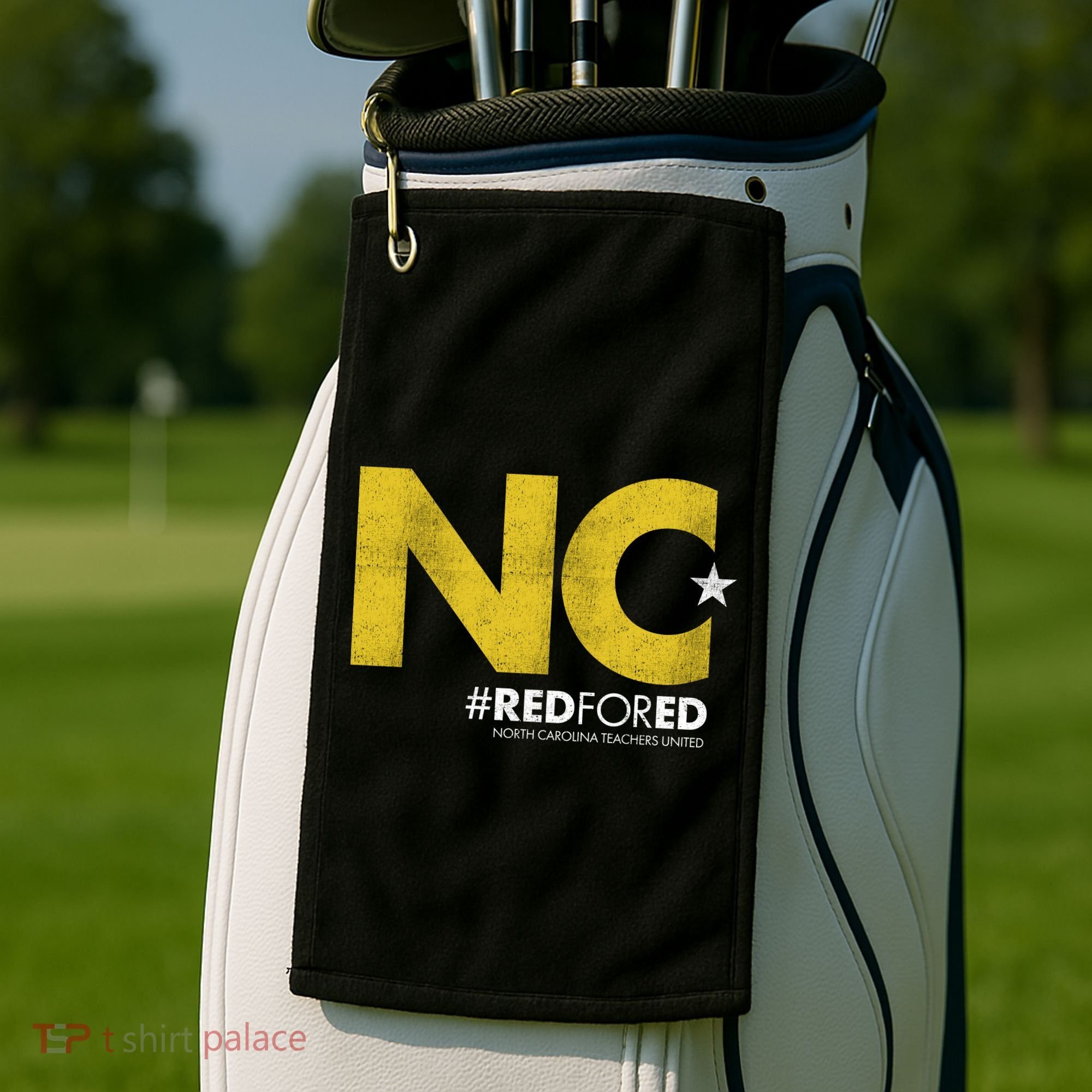 NC Star Red For Ed North Carolina Golf Towel