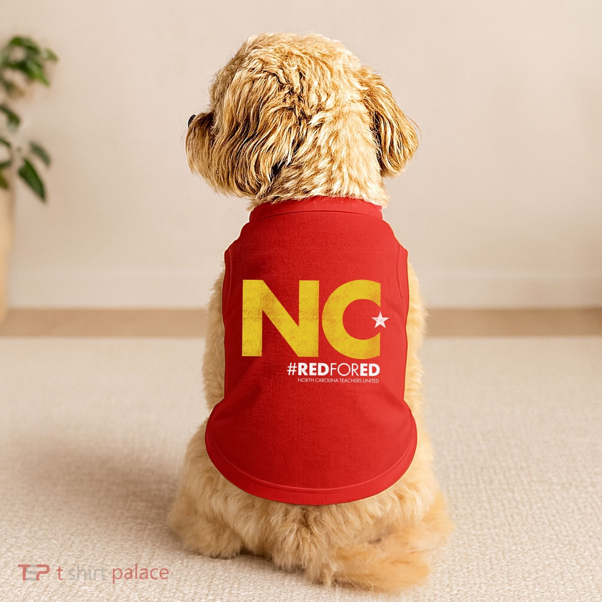 NC Star Red For Ed North Carolina Doggie Tank