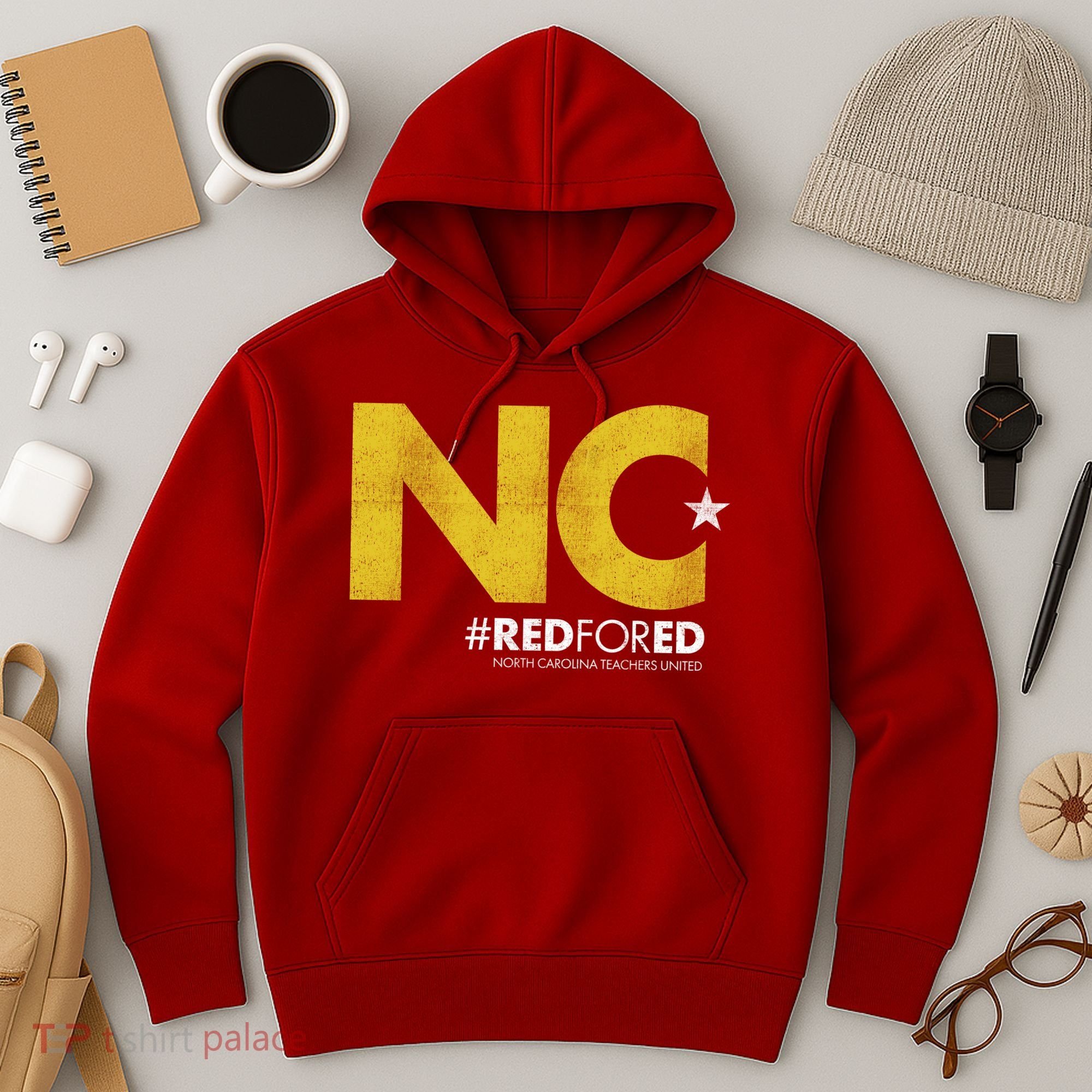 NC Star Red For Ed North Carolina Hoodie