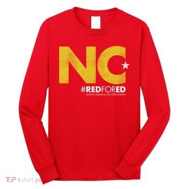 NC Star Red For Ed North Carolina Long Sleeve Shirt
