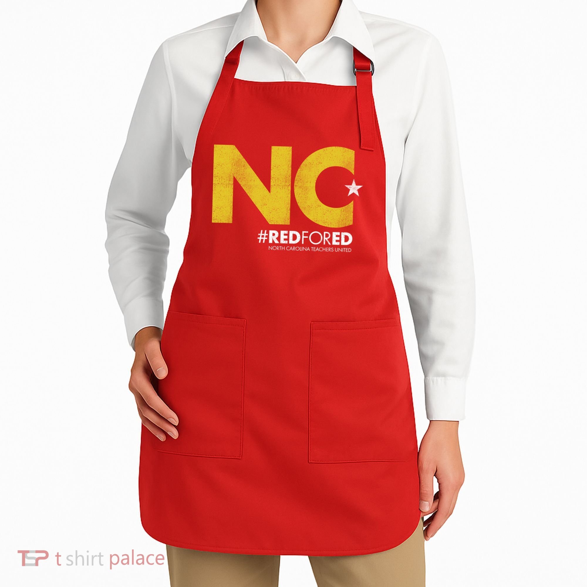 NC Star Red For Ed North Carolina Apron