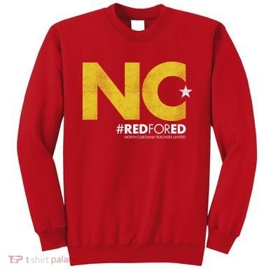 NC Star Red For Ed North Carolina Sweatshirt