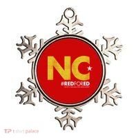 NC Star Red For Ed North Carolina Ornament thumb 0