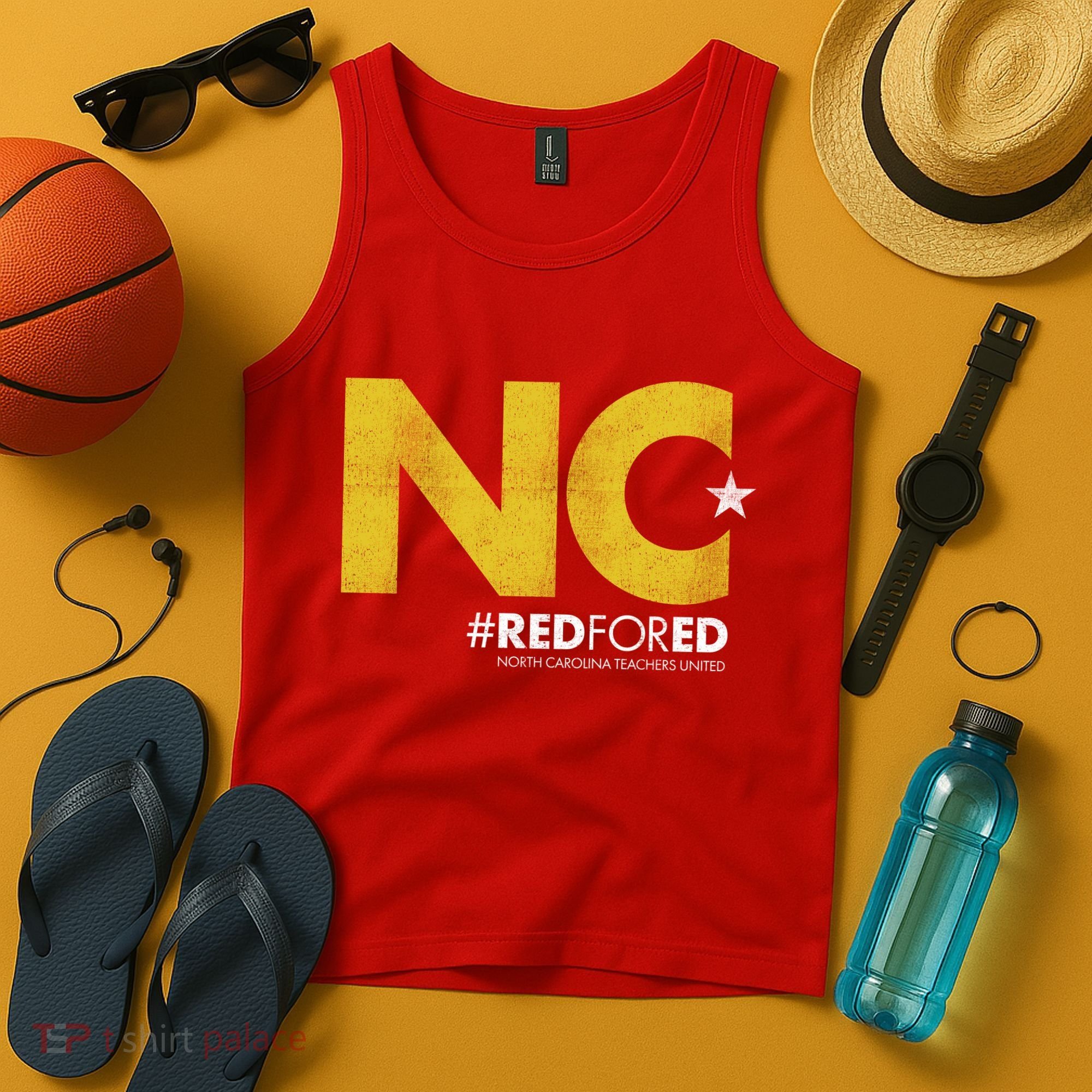 NC Star Red For Ed North Carolina Tank Top