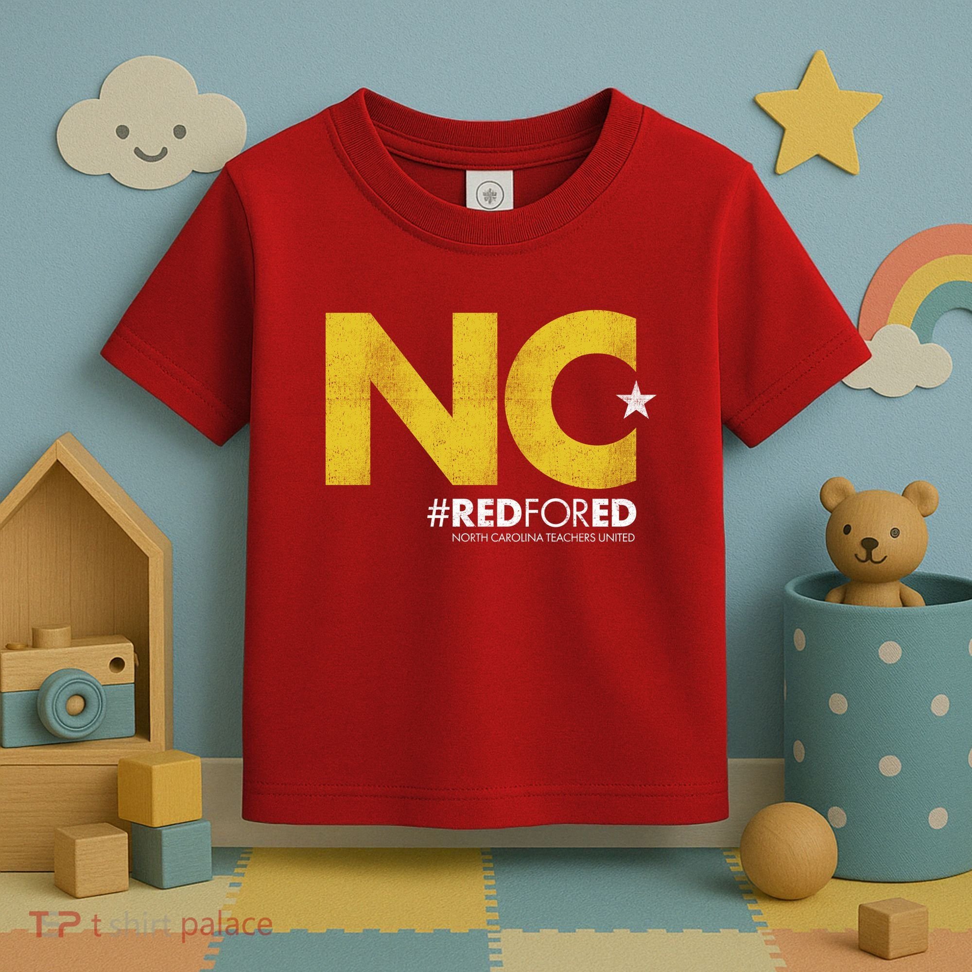 NC Star Red For Ed North Carolina Toddler T-Shirt