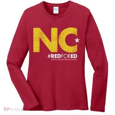 NC Star Red For Ed North Carolina Women's Long Sleeve Shirt