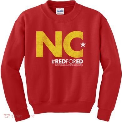 NC Star Red For Ed North Carolina Kids Sweatshirt
