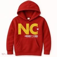 NC Star Red For Ed North Carolina Kids Hoodie thumb 0