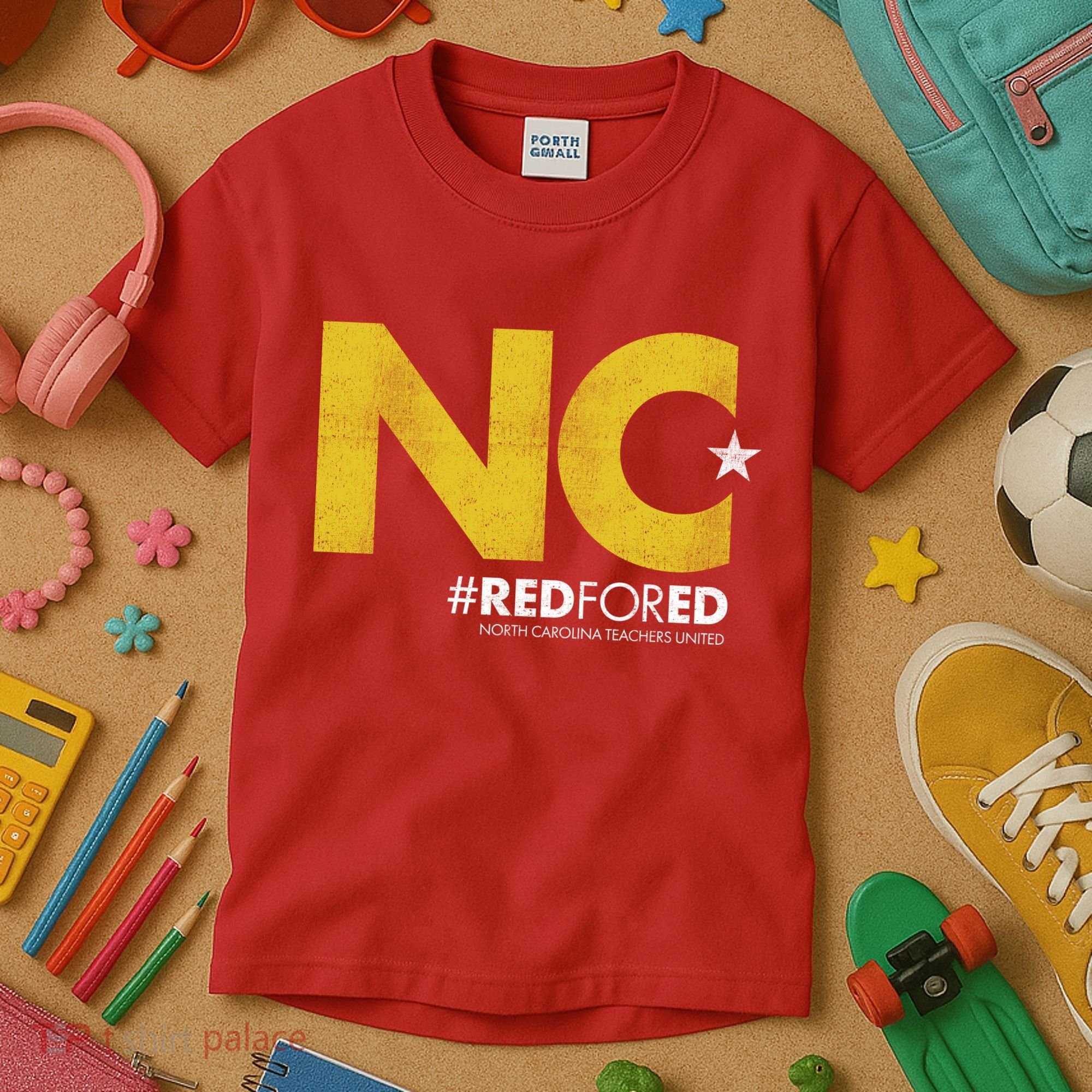 NC Star Red For Ed North Carolina Kids T-Shirt