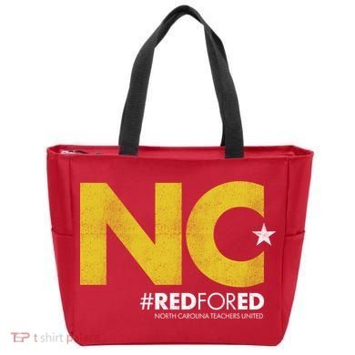 NC Star Red For Ed North Carolina Tote Bag