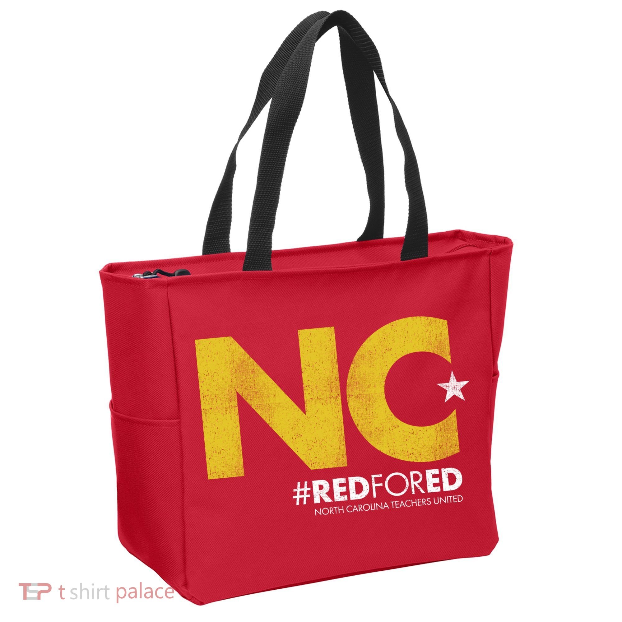 NC Star Red For Ed North Carolina Tote Bag