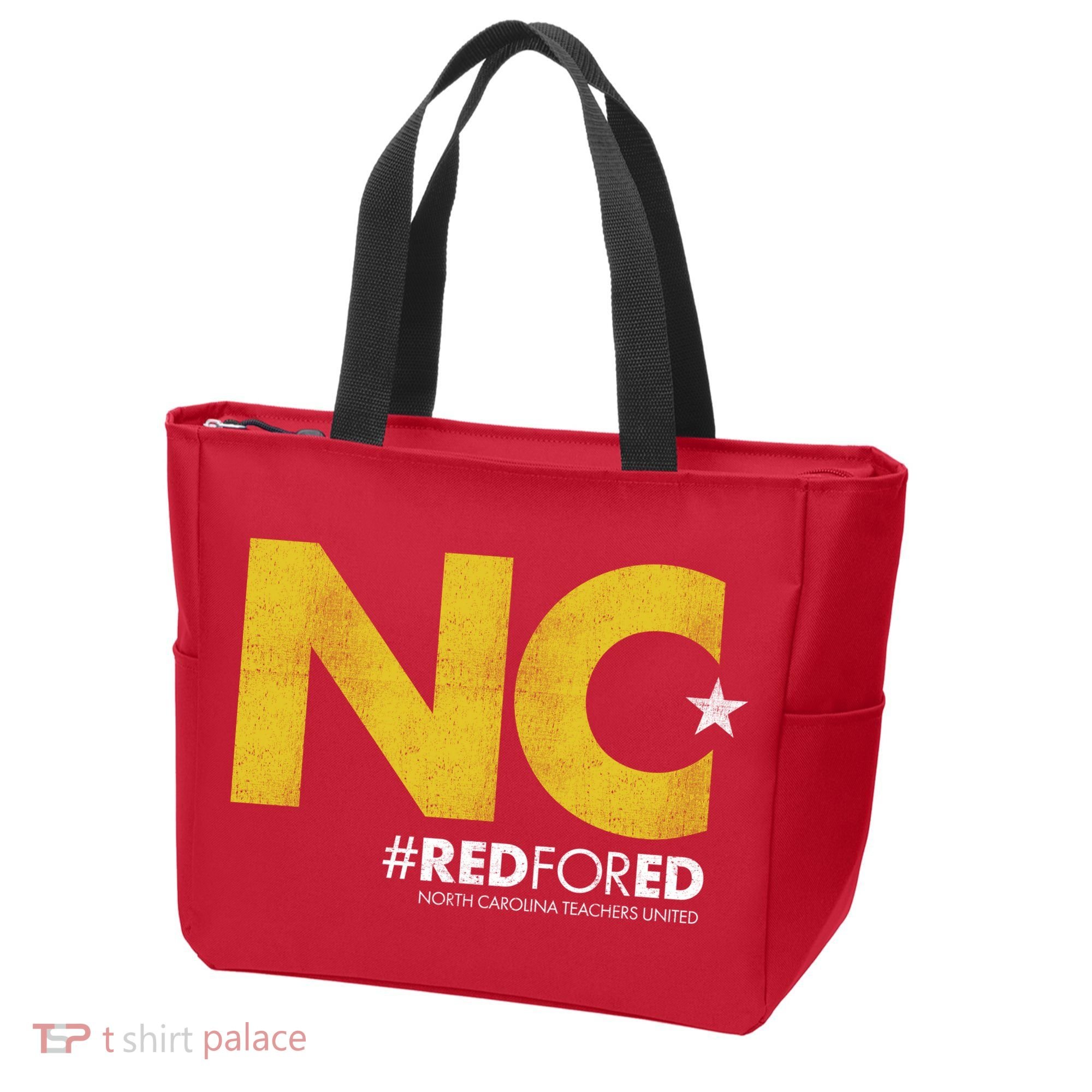NC Star Red For Ed North Carolina Tote Bag