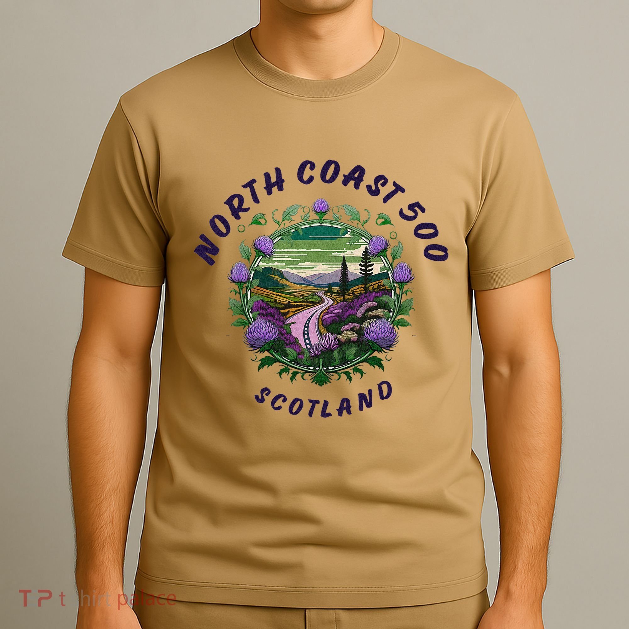 North Coast 500 Scotland Driving Inspired Scottish Nc500 T-Shirt