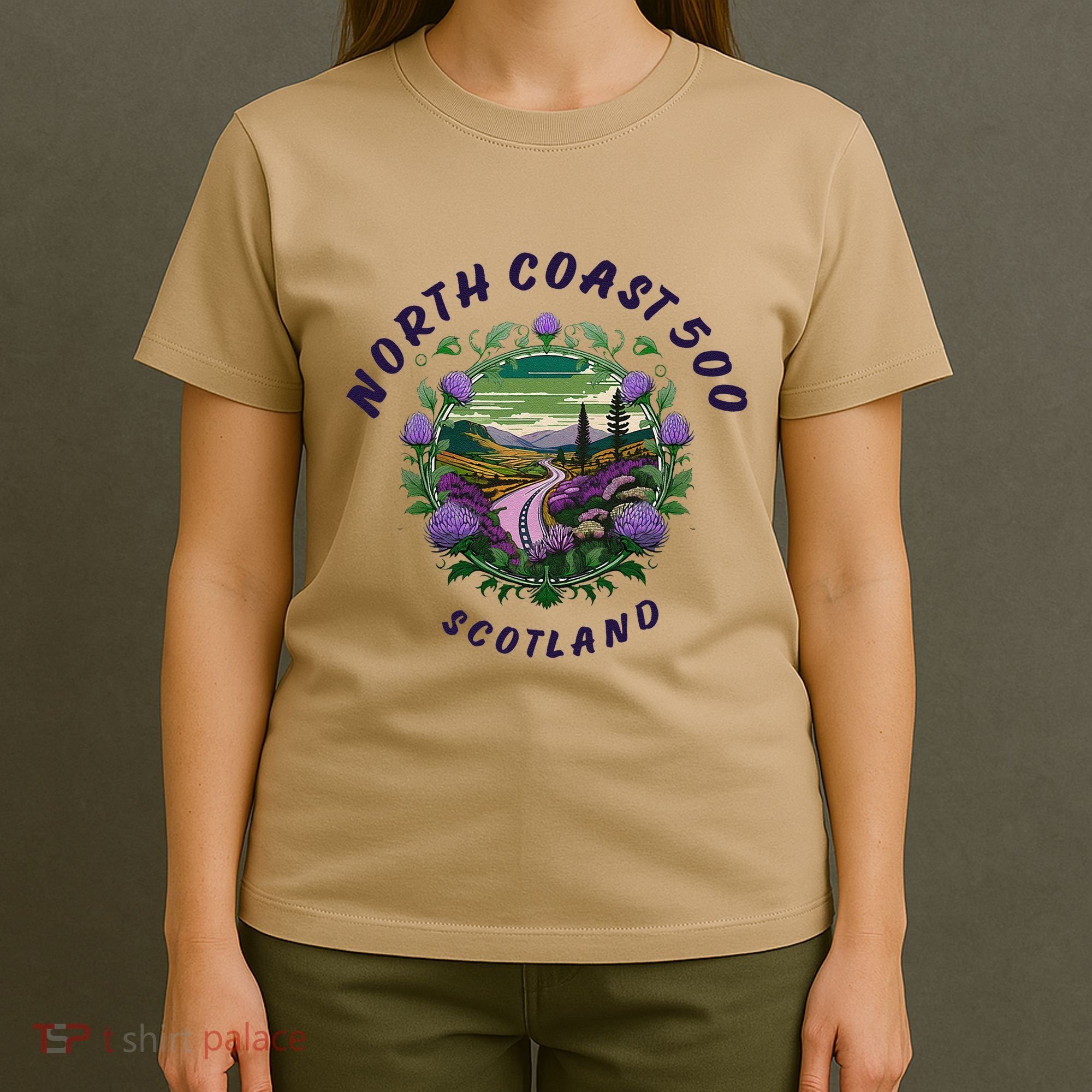 North Coast 500 Scotland Driving Inspired Scottish Nc500 T-Shirt
