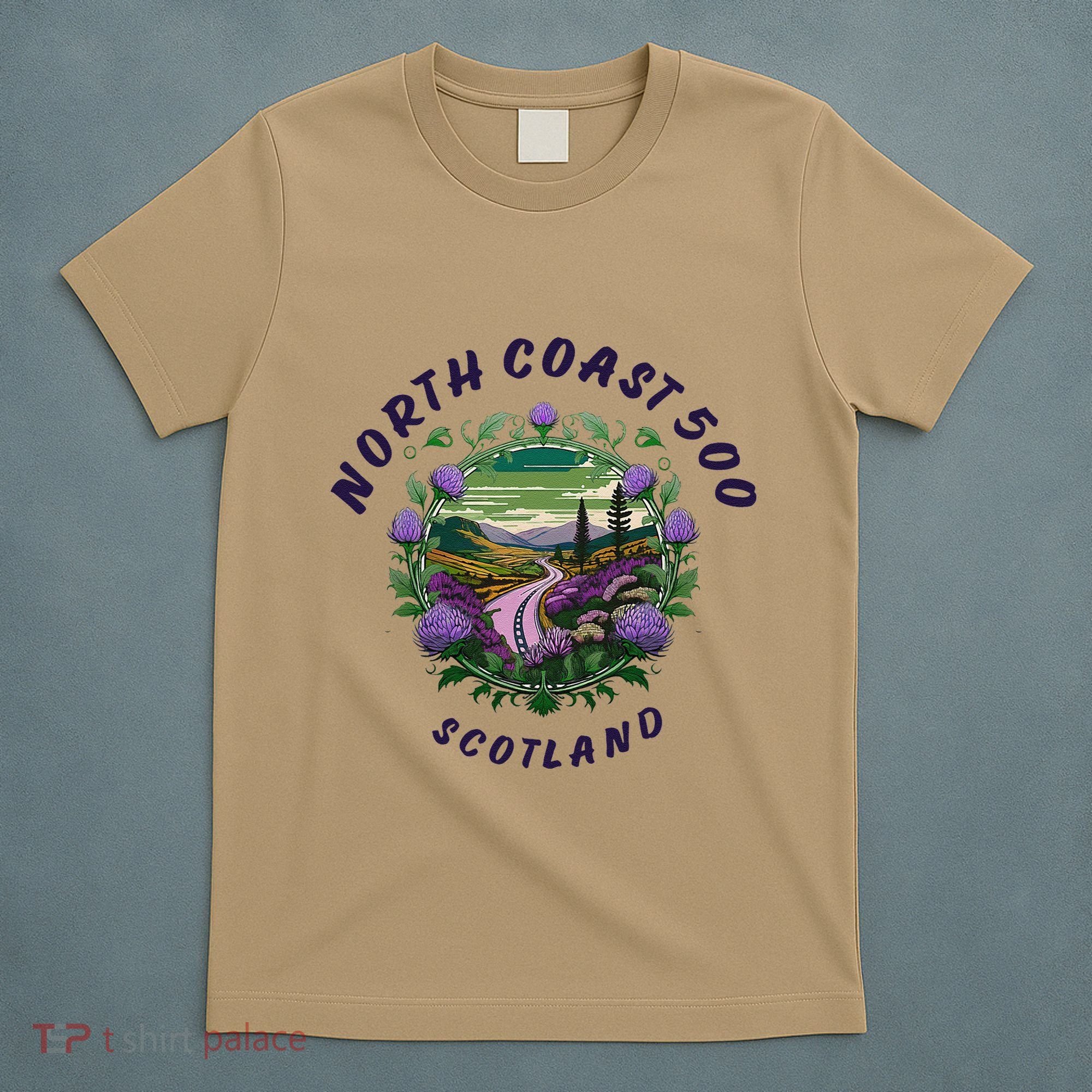North Coast 500 Scotland Driving Inspired Scottish Nc500 T-Shirt