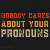Nobody Cares About Your Pronouns T-Shirt thumb 7