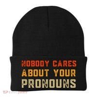 Nobody Cares About Your Pronouns Beanie thumb 0