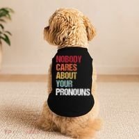 Nobody Cares About Your Pronouns Doggie Tank thumb 2