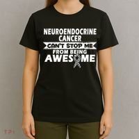 Neuroendocrine Cancer Awareness With Zebra Ribbon T-Shirt thumb 4