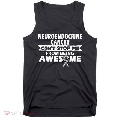 Neuroendocrine Cancer Awareness With Zebra Ribbon Tank Top