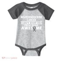 Neuroendocrine Cancer Awareness With Zebra Ribbon Infant Baby Jersey Bodysuit thumb 0