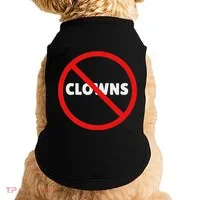 No Clowns Allowed Doggie Tank thumb 0