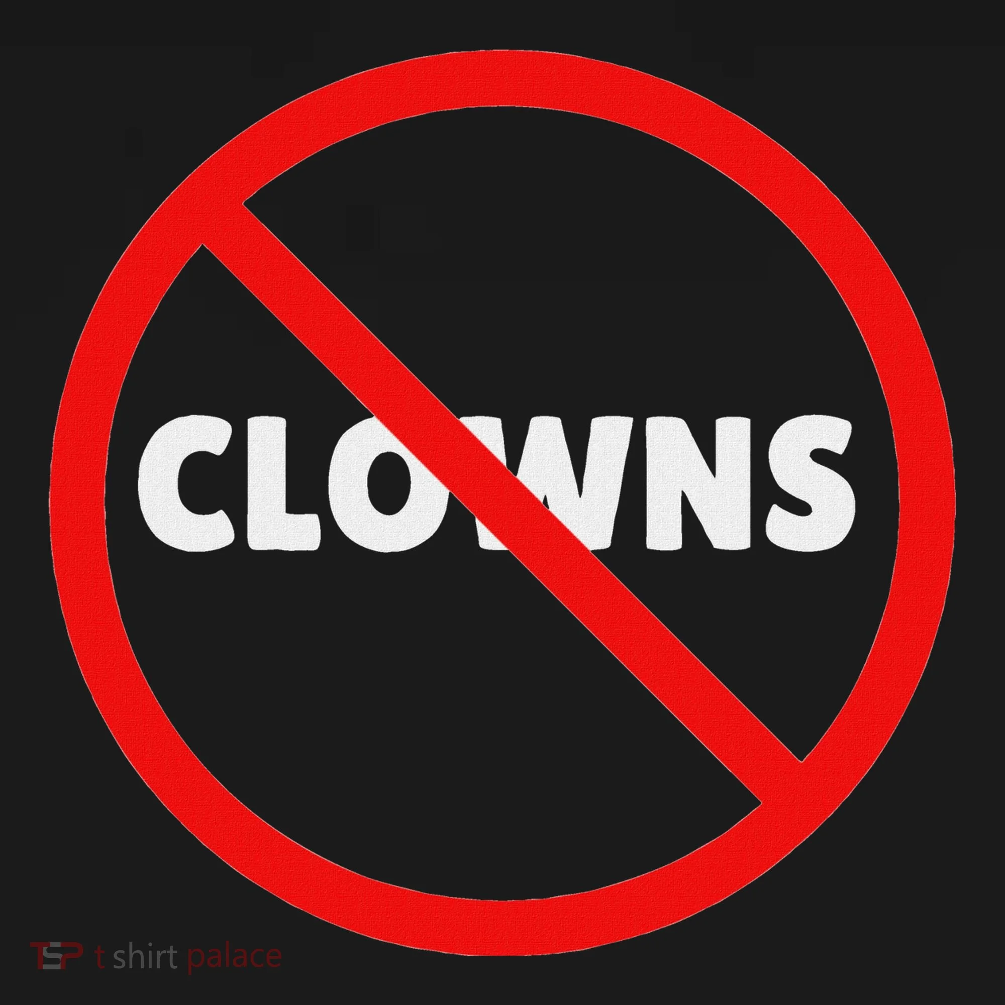 No Clowns Allowed Doggie Tank