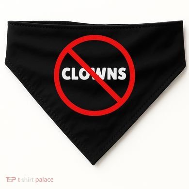 No Clowns Allowed USA-Made Doggie Bandana