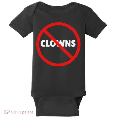 No Clowns Allowed Baby Bodysuit
