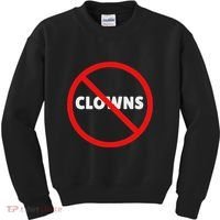 No Clowns Allowed Kids Sweatshirt thumb 0