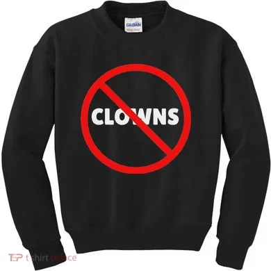 No Clowns Allowed Kids Sweatshirt