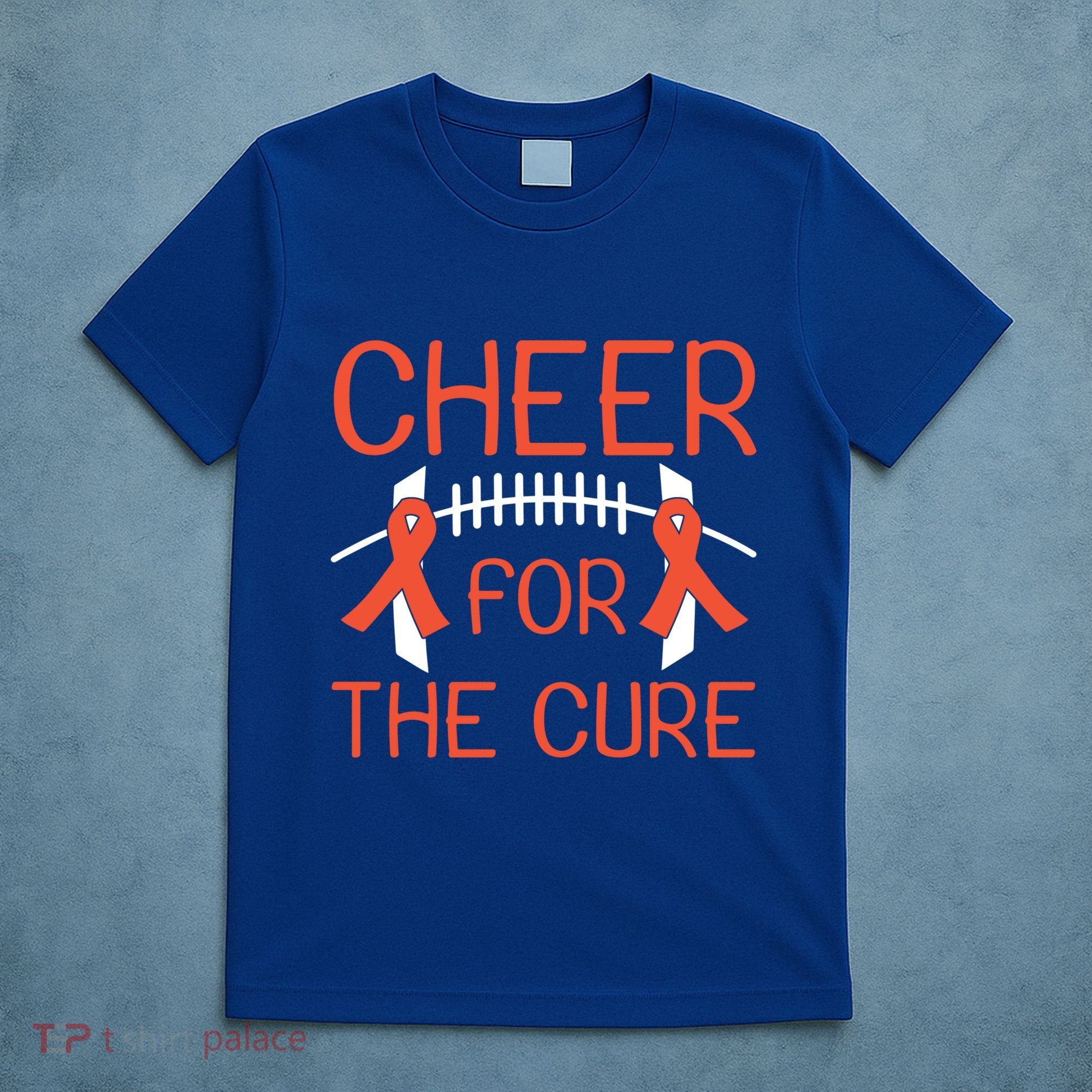 Ney Cancer Awareness Cheer For The Cure Football Gift Funny Gift T-Shirt