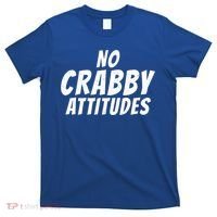 No Crabby Attitudes Funny Crab Owner Gift T-Shirt thumb 0