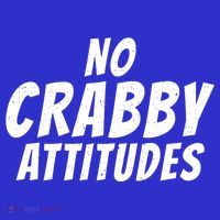 No Crabby Attitudes Funny Crab Owner Gift Coaster thumb 2