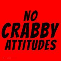 No Crabby Attitudes Funny Crab Owner Gift Santa Hat thumb 1