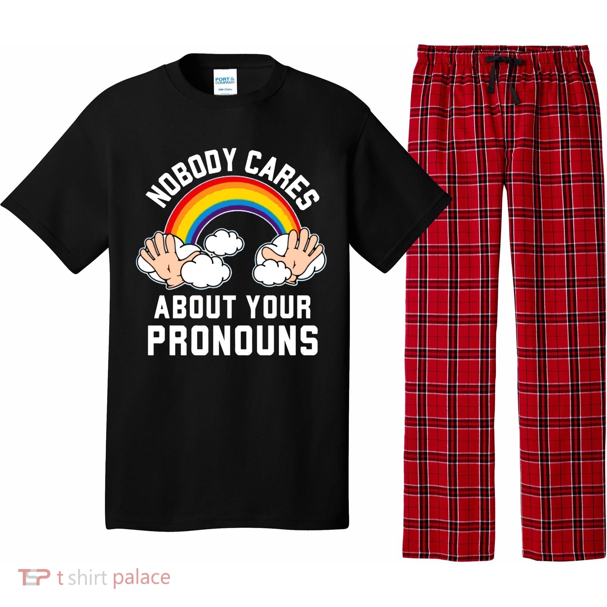 Nobody Cares About Your Pronouns Pajama Set