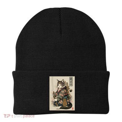 Ninja Cat Anime Style Samurai Cat Beanie