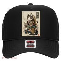 Ninja Cat Anime Style Samurai Cat Hat thumb 0