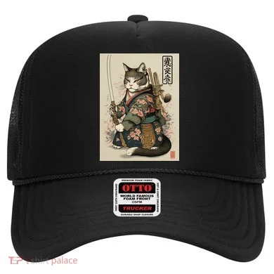 Ninja Cat Anime Style Samurai Cat Hat