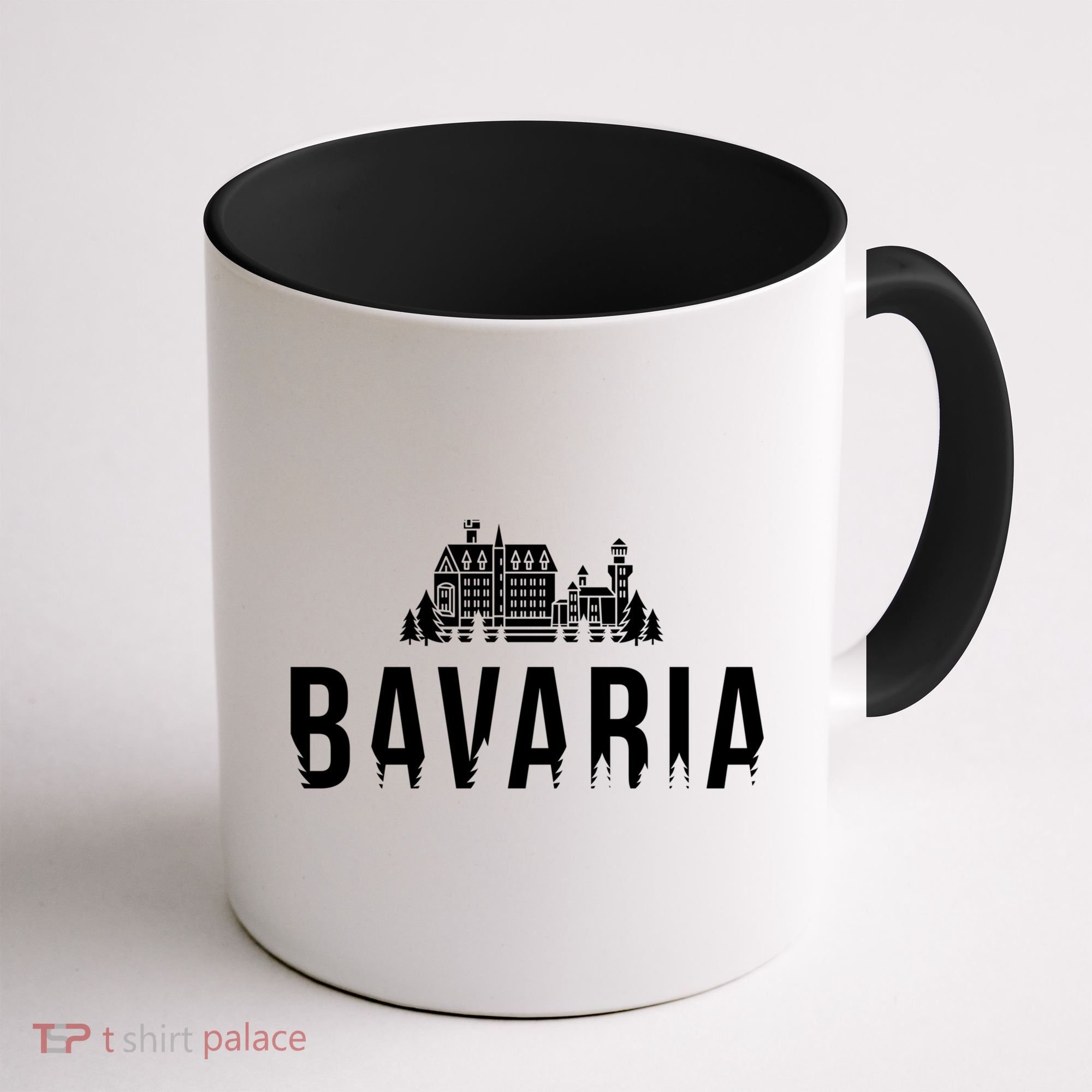 Neuschwanstein Castle And Forest Gift Bavaria Germany Souvenir Gift Coffee Mug
