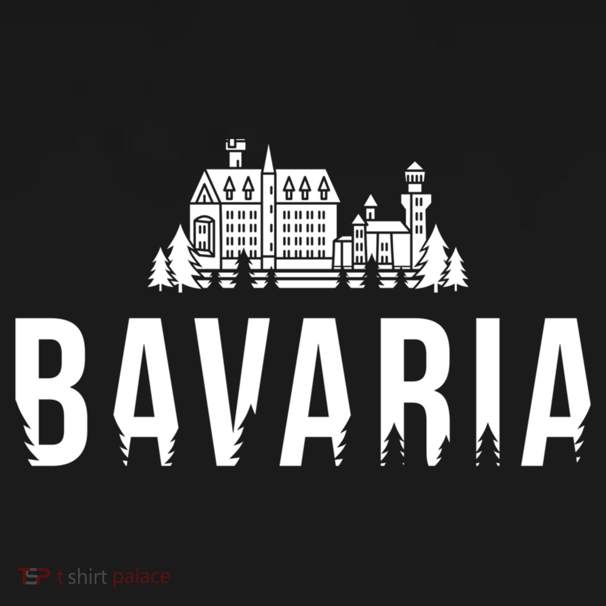 Neuschwanstein Castle And Forest Gift Bavaria Germany Souvenir Gift Ornament