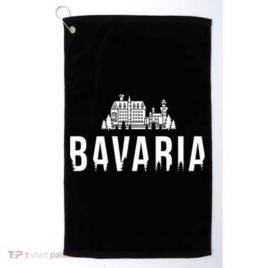 Neuschwanstein Castle And Forest Gift Bavaria Germany Souvenir Gift Golf Towel