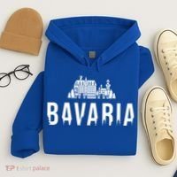 Neuschwanstein Castle And Forest Gift Bavaria Germany Souvenir Gift Hoodie thumb 4