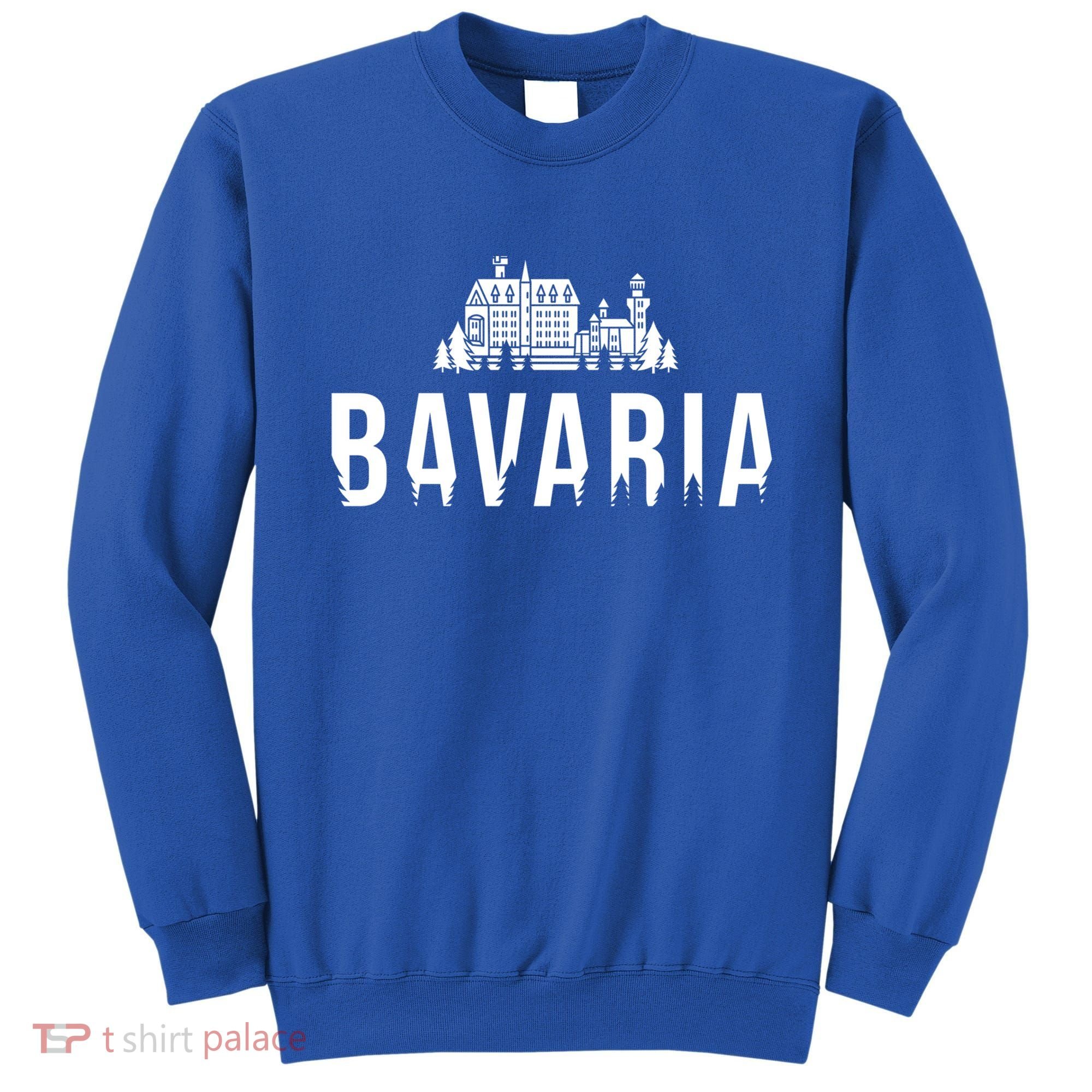 Neuschwanstein Castle And Forest Gift Bavaria Germany Souvenir Gift Sweatshirt