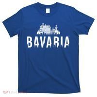 Neuschwanstein Castle And Forest Gift Bavaria Germany Souvenir Gift T-Shirt thumb 0